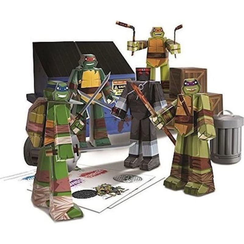 Teenage Mutant Ninja Turtles – Team Ninja Turtles Papercraft Figure Set