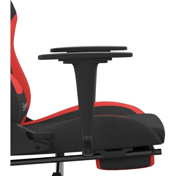 Καρέκλα Gaming VIDAXL 345489 με Υποπόδιο - Μαύρο image 8