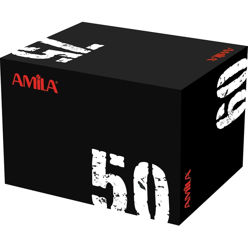 AMILA Πλειομετρικό Κουτί Amila Soft 50x60x75 cm - Μαύρο
