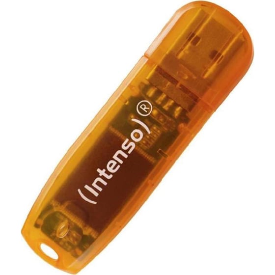 Intenso Rainbow Line 64GB USB 2.0 Stick Πορτοκαλί image 2