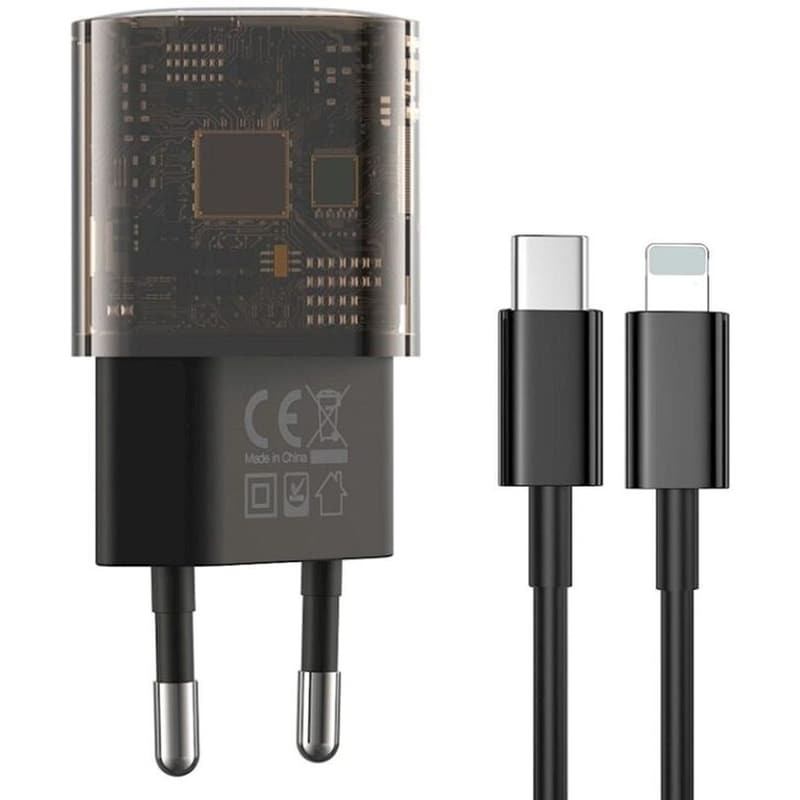 Φορτιστής Πρίζας XO CE05‑EU USB-C 30 W - Διάφανο