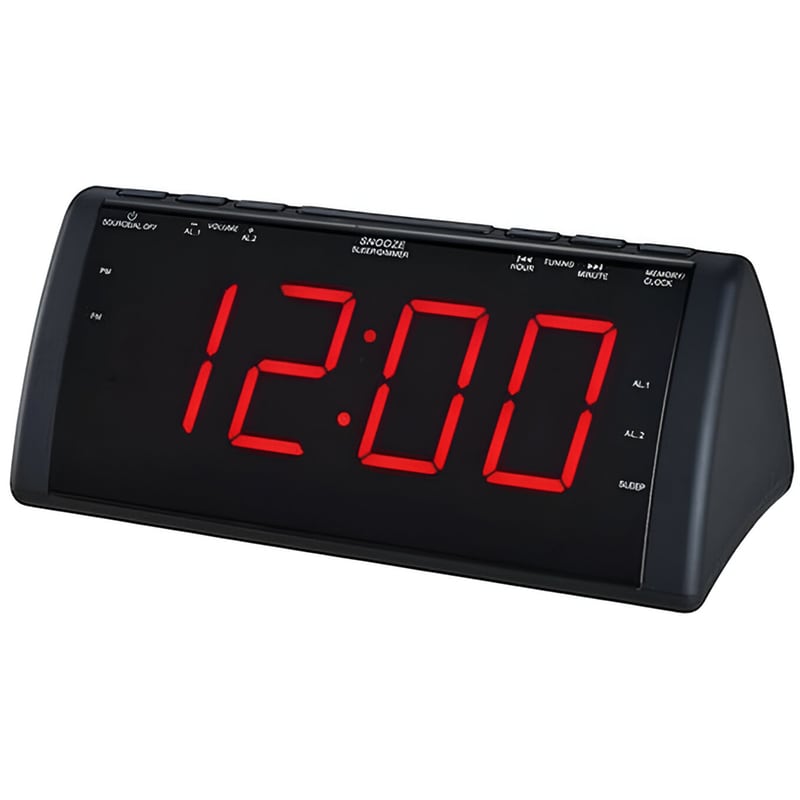 Ψηφιακό Ρολόι Επιτραπέζιο 1828a Onn 012119 – Μαύρο