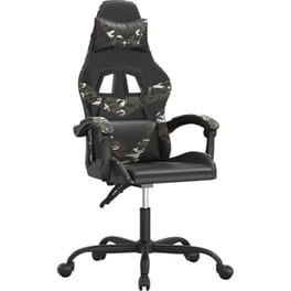 Καρέκλα Gaming VIDAXL 349554 από Τεχνητό Δέρμα - Μαύρο
