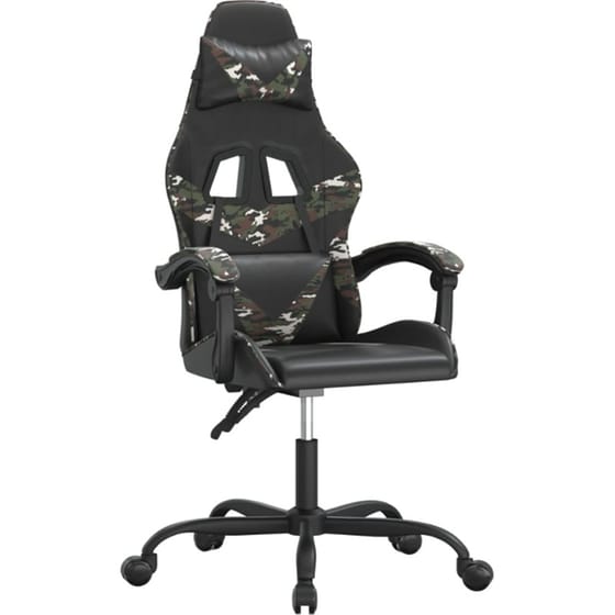 Καρέκλα Gaming VIDAXL 349554 από Τεχνητό Δέρμα - Μαύρο image 0