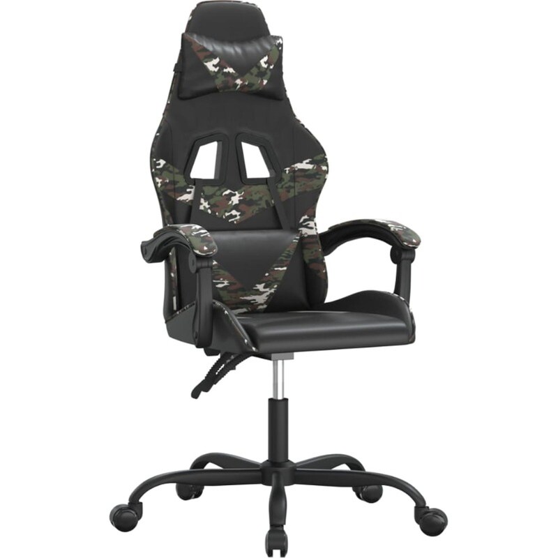 Καρέκλα Gaming VIDAXL 349554 από Τεχνητό Δέρμα - Μαύρο
