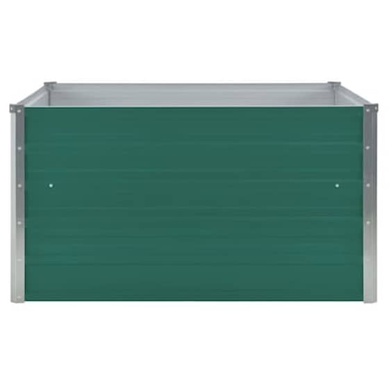Vidaxl Ζαρντινιέρα Ψηλή Πράσινη 100x100x45 Εκ. Γαλβανισμένος Χάλυβας image 4