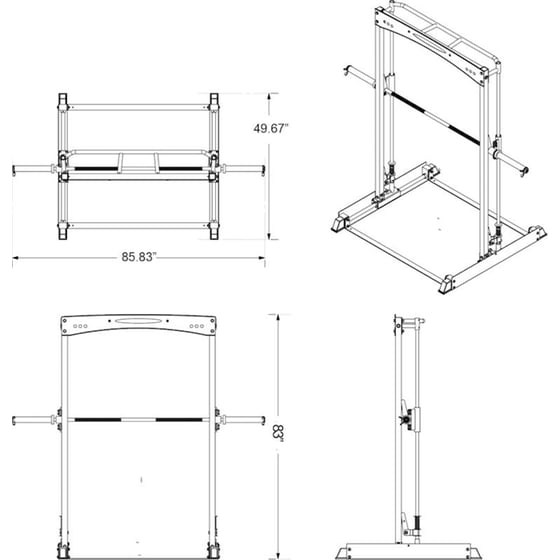 Πολυόργανo Smith Bodycraft the Jones Freedom Squat Rack - Μαύρο image 6
