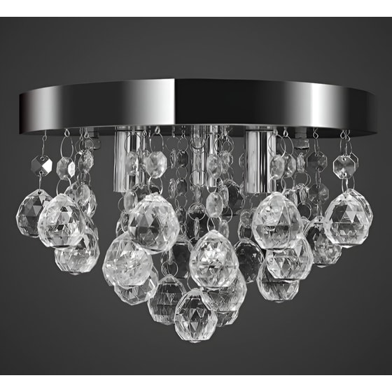 Vidaxl Πολυέλαιος Κρεμαστός Με Κρύσταλλα Χρωμίου image 2