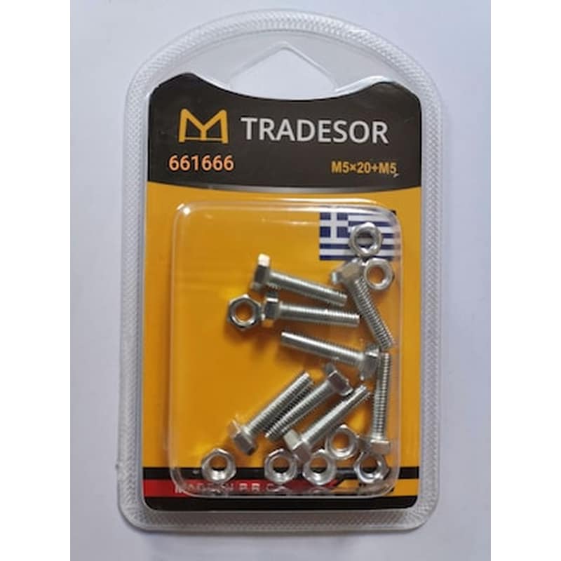 TRADESOR Σετ - Βίδες - 5x20mm