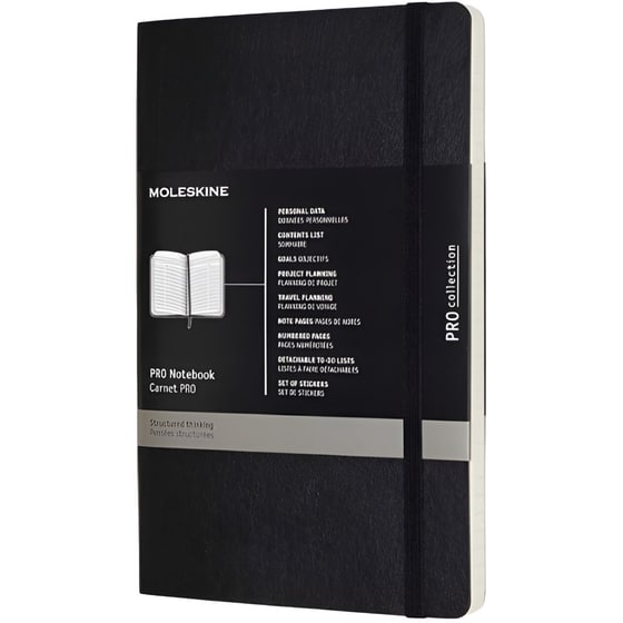 Σημειωματάριο Moleskine Pro Notebook Μαύρο (1 Τεμάχιο) image 0