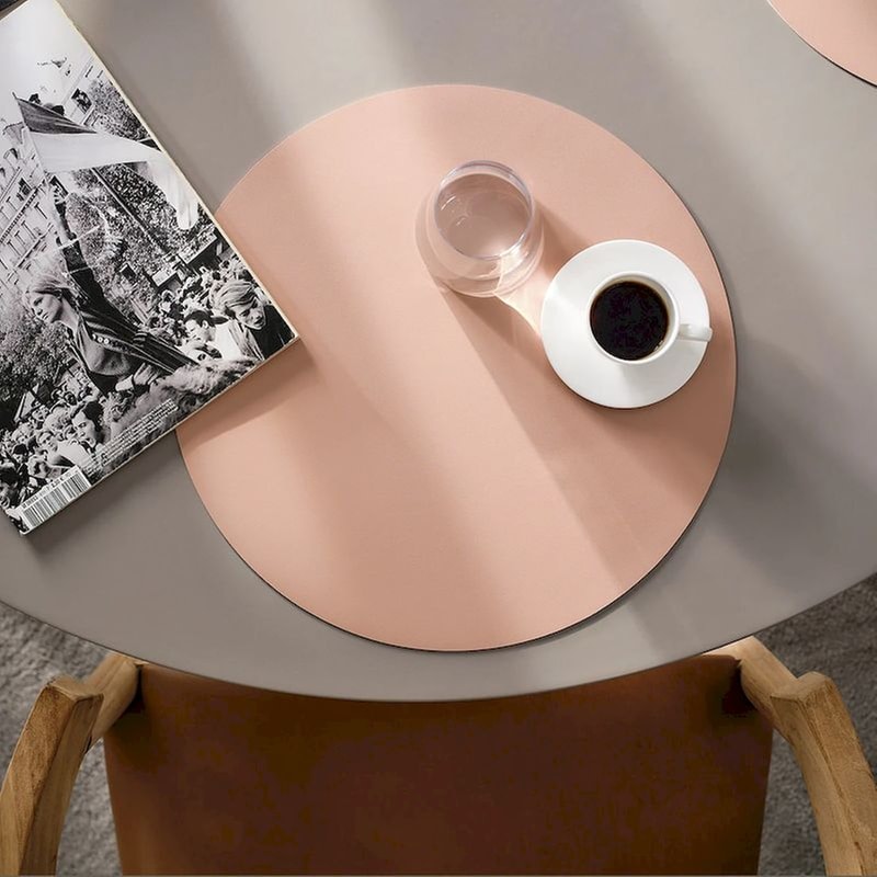 GOFIS HOME Σουπλά Gofis Home Chiara Pearl Pink 387/17 από PVC Φ38cm - Ροζ