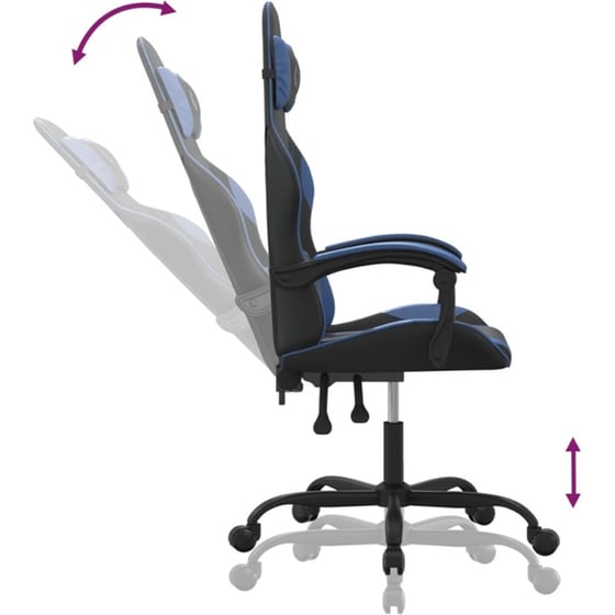 Καρέκλα Gaming VIDAXL 3143866 από Τεχνητό Δέρμα - Μαύρο image 4
