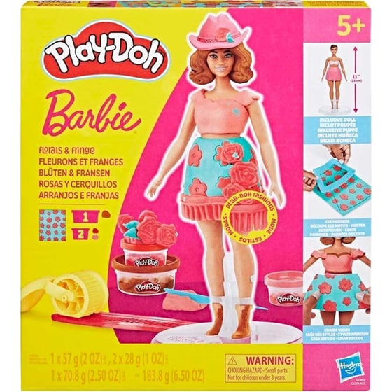 Hasbro Play-Doh Barbie Designer Dolls 4 Σχέδια 2/3 Τμχ - Τυχαία Επιλογή Σχεδίου (G13545) image 0