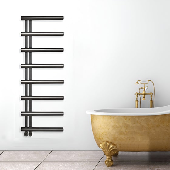 THERMO ACC13850-411 50 X 138 Black Brushed PVD Θερμαντική Πετσετοκρεμάστρα image 2