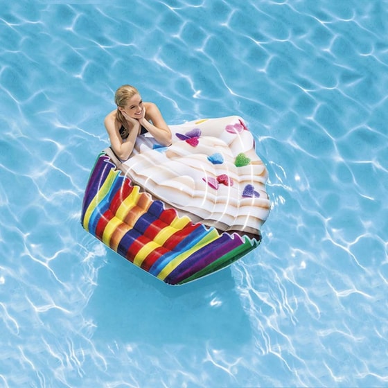 Στρώμα Θαλάσσης Intex Cupcake 142 cm - Πολύχρωμο image 1