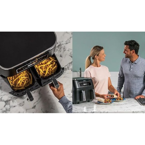 NINJA AF200EU με Διπλό Αποσπώμενο Κάδο 2400 W 7.6 L Μαύρο Φριτέζα Αέρος image 5