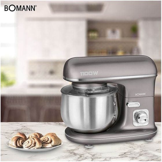Κουζινομηχανή BOMANN KM 6010 TITAN 1100 W 5 L Γκρι image 1