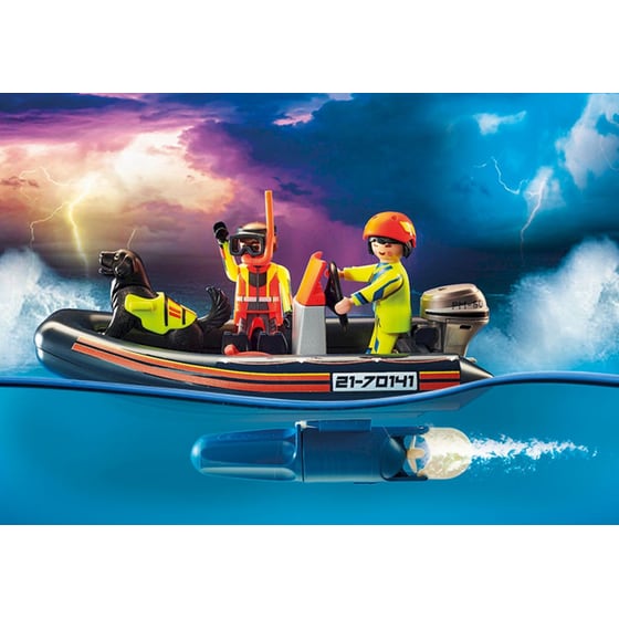 PLAYMOBIL® City Action Διάσωση Ιστιοφόρου με Φουσκωτό Σκάφος (70141) image 3