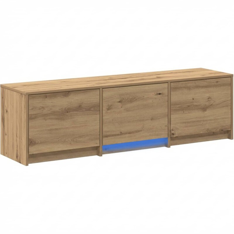 Έπιπλο Τηλεόρασης VidaXL με LED 140 x 34 x 40 cm - Καφέ