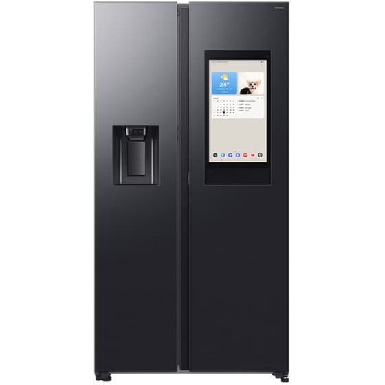 SAMSUNG RS90F66BEFEF Bespoke Family Hub No Frost 614 Lt Ανθρακί Ψυγείο Ντουλάπα image 0