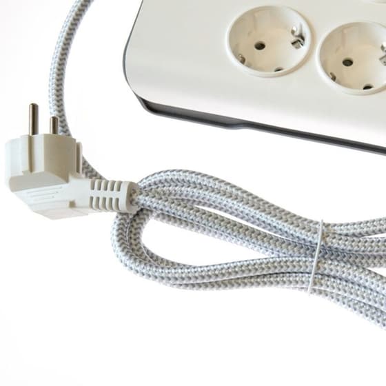 Πολύπριζο Ασφαλείας Philips SPN7040WA/10 4 Θέσεων 2m - Λευκό image 1