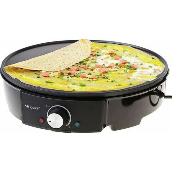 Κρεπιέρα SOKANY SK-1002 Press Grill 30 cm 1200 W Μαύρο image 1