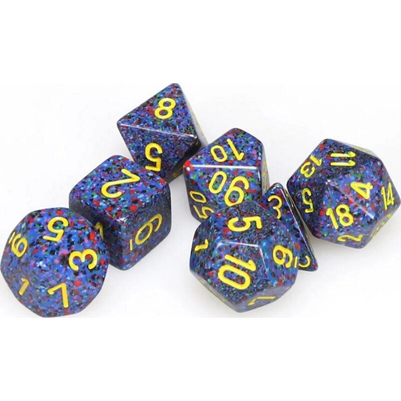 CHESSEX Σετ Ζάρια Speckled Polyhedral 7-die Set Twilight Chessex
