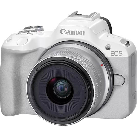 Φωτογραφική Μηχανή Mirrorless Canon EOS R50 & Φακός Canon RF-S 18-45mm f4.5-6.3 IS STM - Λευκό image 0