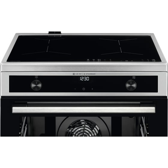 ELECTROLUX LKI66021AX SteamBake 73 Lt Inox Επαγωγική Ηλεκτρική Κουζίνα image 2