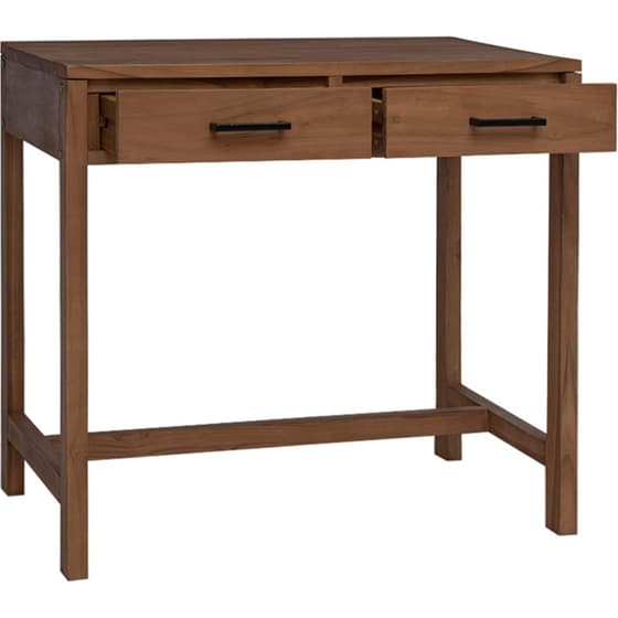 Γραφείο VidaXL με Συρτάρια από Μασίφ Ξύλο Teak 80x50x75 cm - Φυσικό image 1