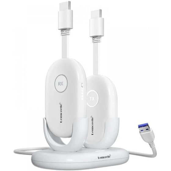 Lemorele G500 Wireless HDMI Transmitter 5000MHz 50m (Line Of Sight) Full HD 1080p -Γκρι image 0