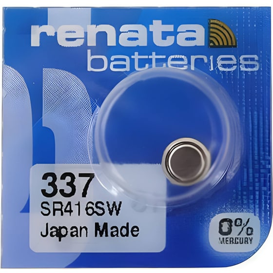 Μπαταρία Για Ρολόγια Renata Silver Oxide No337 SR416 3V 1τμχ image 0