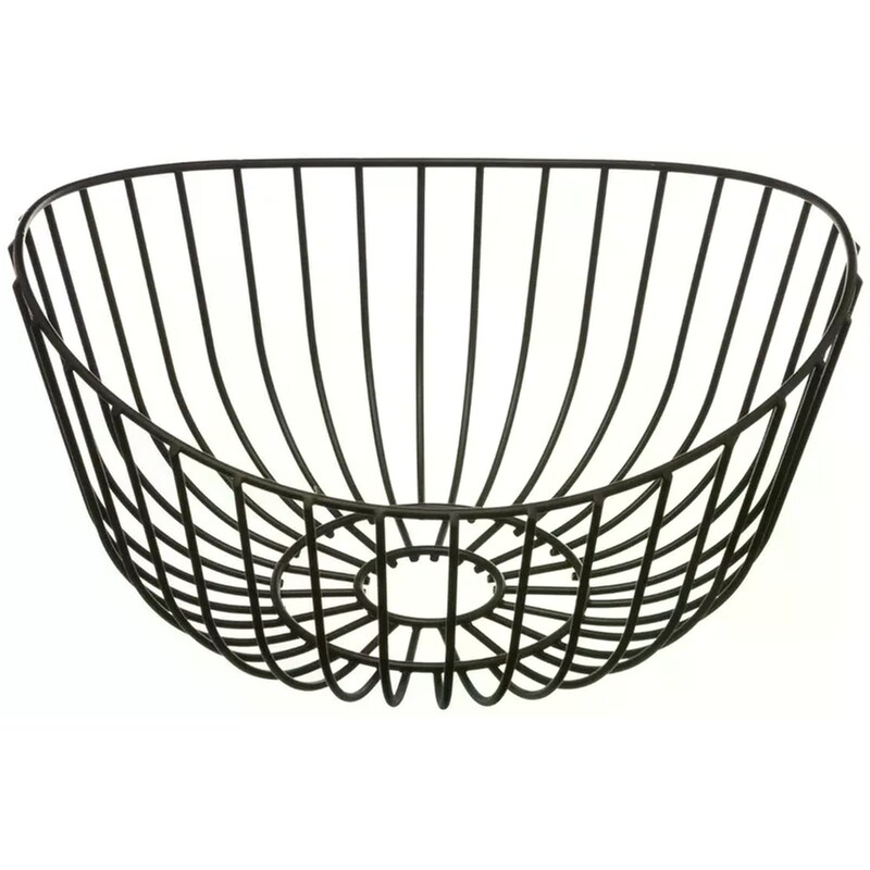 Φρουτιέρα Spitishop Μεταλλική 27.5x27.5x14cm - Μαύρο SPITISHOP
