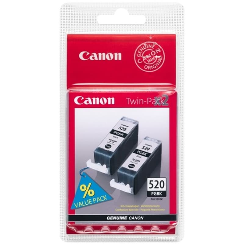 Canon Pgi-520BKTP Black Twin Pack Μελάνι Εκτυπωτή 2932B012