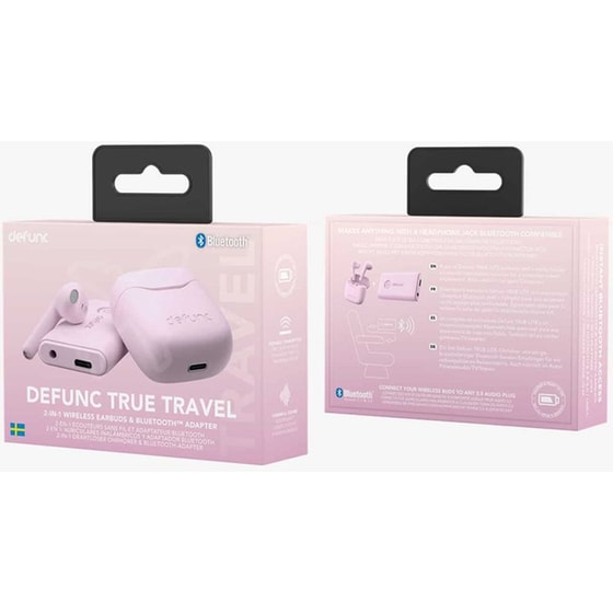 Ακουστικά Bluetooth Defunc True Travel Kit - Ροζ image 4