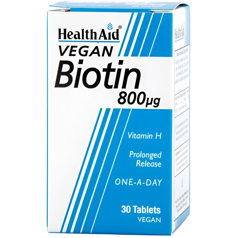Health Aid Biotin 800μg - 30 ταμπλέτες
