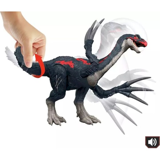 Mattel Φιγούρα Jurassic World Θεριζινόσαυρος με Ήχους & Κίνηση image 2