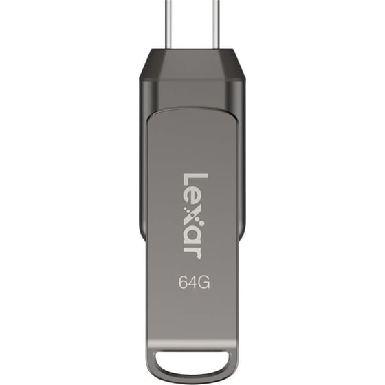 Lexar JumpDrive Dual Drive 64GB USB 3.1 με σύνδεση USB-A & USB-C - Μαύρο image 3