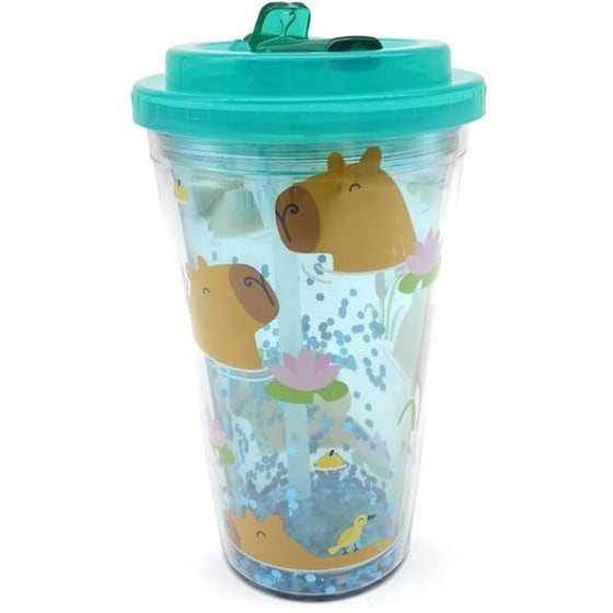 Παγούρι Puckator με Καλαμάκι Capybara 500ml image 0