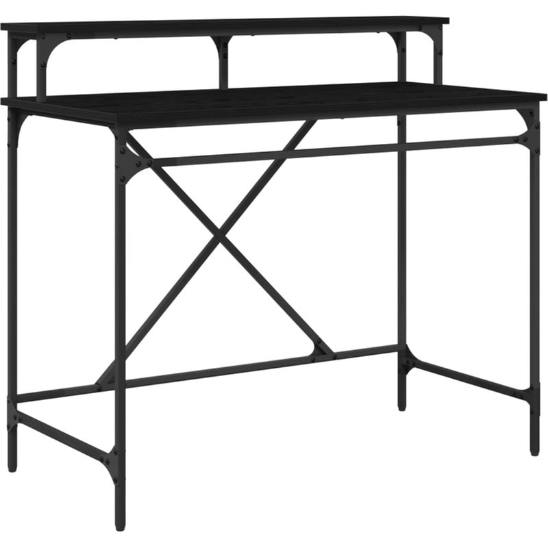 Γραφείο VidaXL από Επεξεργασμένο Ξύλο 100x50x90 cm - Μαύρη Οξιά