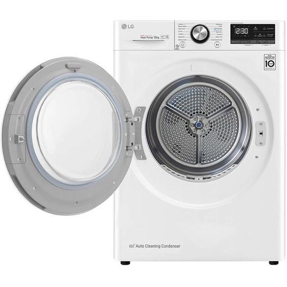 LG RC80V9AV3W 8 kg A+++ με Αντλία Θερμότητας, Αναστρέψιμη πόρτα και Wi-Fi Λευκό Στεγνωτήριο Ρούχων image 2