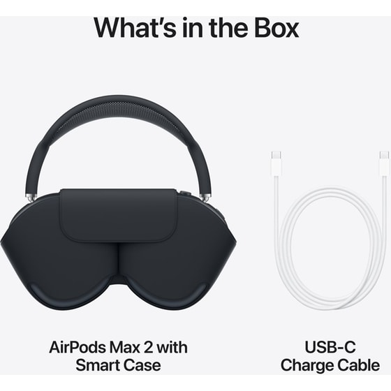 Apple AirPods Max 2 Ασύρματα Ακουστικά Κεφαλής - Midnight image 7