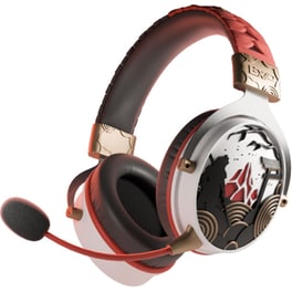 Lexip x Ubisoft Assassin's Creed Shadows Gaming Ασύρματα Ακουστικά Bluetooth/3.5mm/2.4 GHz - Λευκά/Κόκκινα