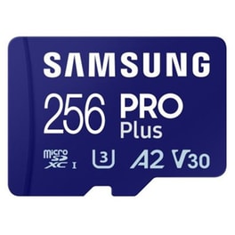 Samsung Pro Plus microSDXC 256GB U3 V30 A2 UHS-I με αντάπτορα
