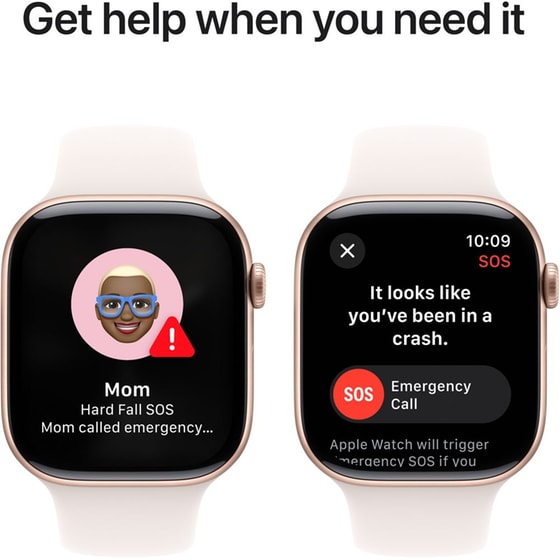 Apple Watch Series 10 GPS + Cellular 46mm Rose Gold Aluminum Case with Light Blush Sport Band - M/L image 4