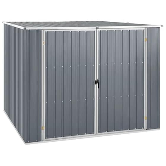Vidaxl Αποθήκη Κήπου Γκρι 195 X 198 X 159 Εκ. Από Γαλβανισμένο Ατσάλι image 0