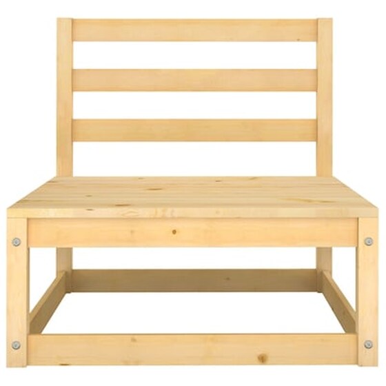 Vidaxl Σαλόνι Κήπου 3 Τεμαχίων Από Μασίφ Ξύλο Πεύκου Με Μαξιλάρια image 4