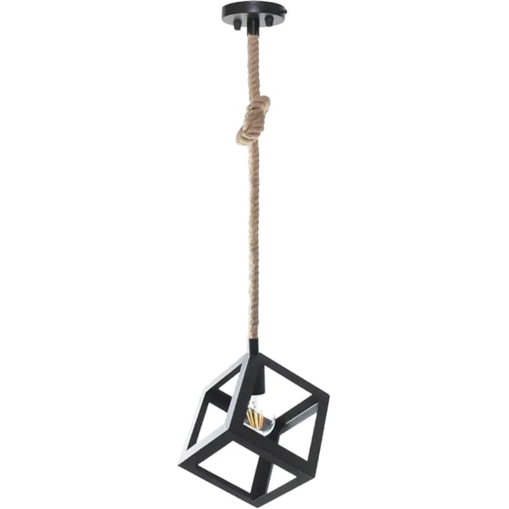 Φωτιστικό Οροφής Χατζηκοντίδης Μονόφωτο C10 Cubio 6 - Μαύρο image 0