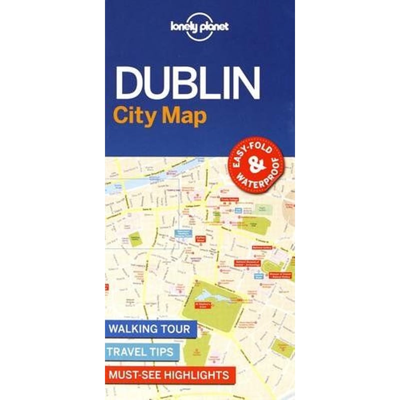 Lonely Planet Dublin City Map