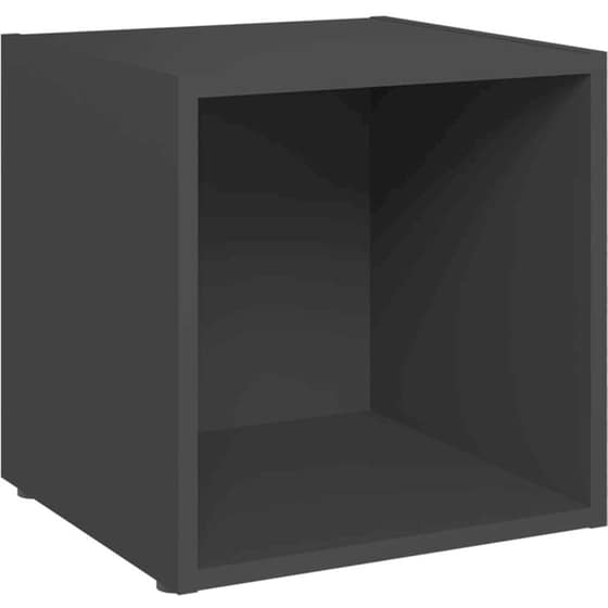 Έπιπλα Τηλεόρασης Vidaxl Μοριοσανίδα 4 Τμχ  37x35x37cm  - Γκρι image 2